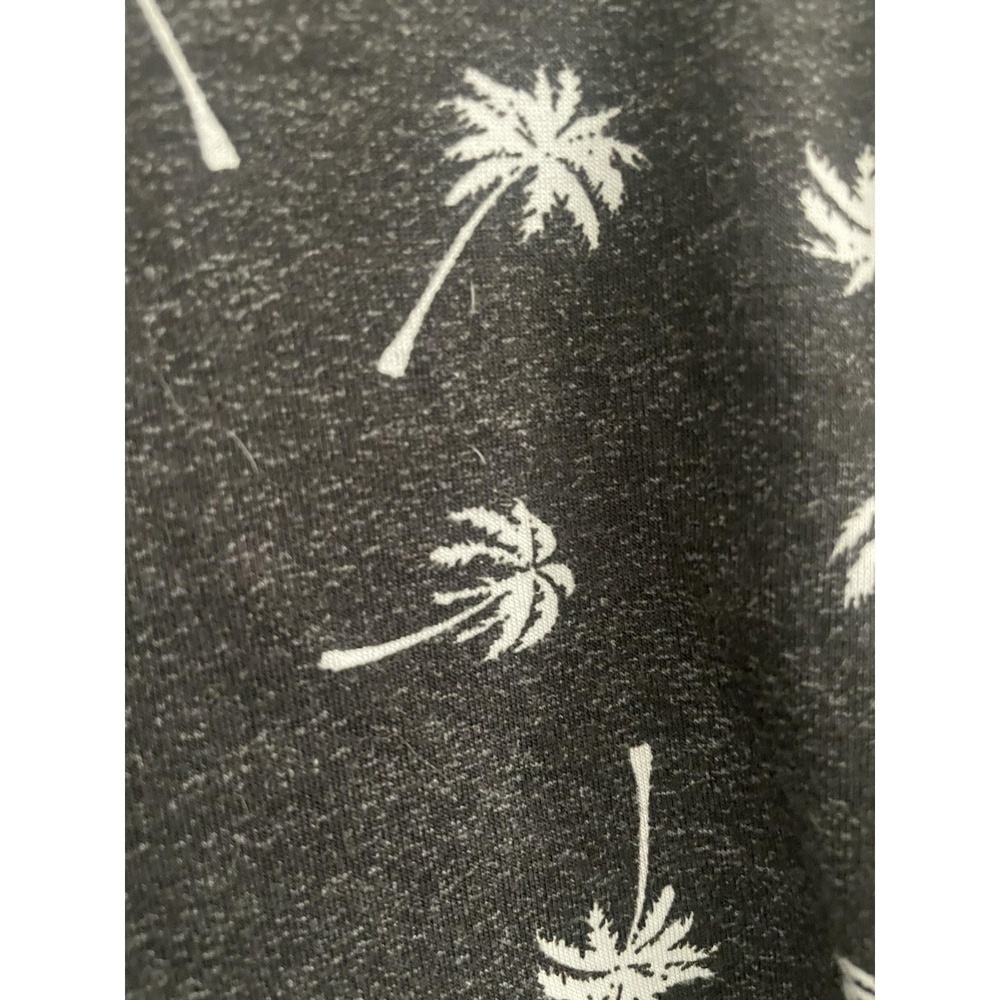 Lularoe Amber Hoodie With Front Pouch Palm Trees Gray Size Large - Picture 8 of 8